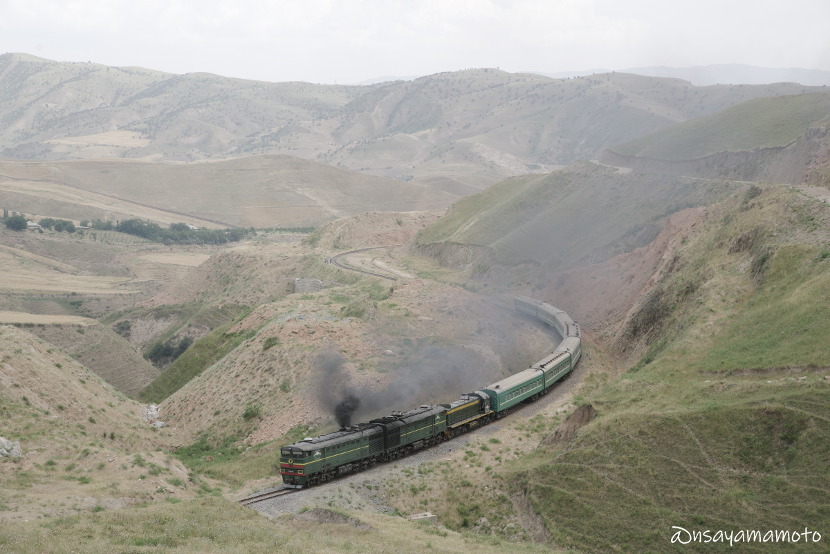 タジキスタン鉄道 山岳地帯 撮影地 2022